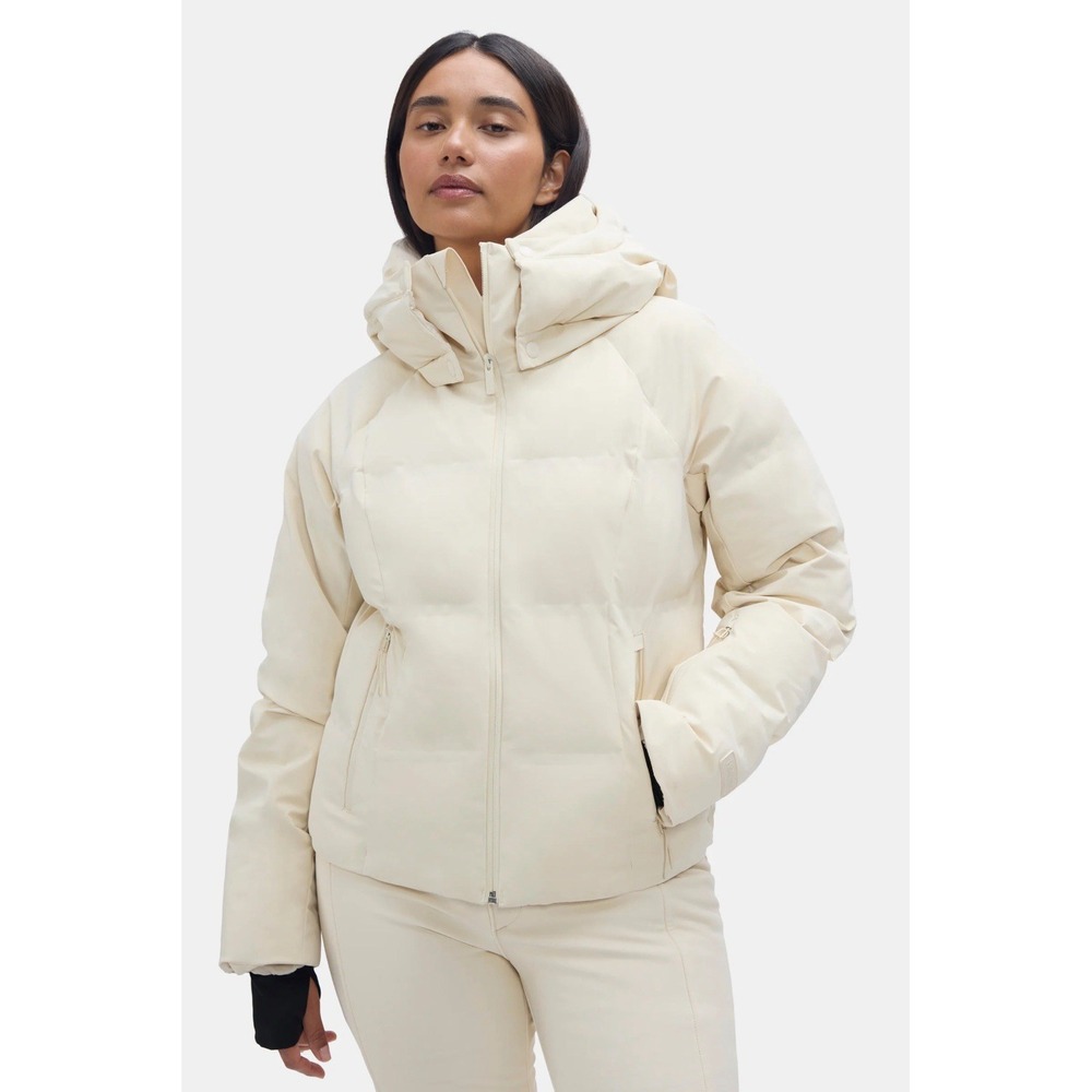 Halfdays Women's Georgie Puffer Jacket Oatmilk Size Large NWT $545 MSRP